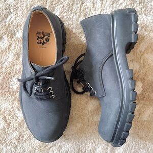 John Fluevog The Official Tuesday Everday Derby Lace-Up Shoes Black Size M4 W6